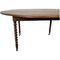 Large Antique French Provençal Walnut Extendable Table with Turned Legs and Brass Wheels, Image 4