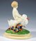 Figurine Putto Art Nouveau Montant un Canard en Céramique par Doblinger, Vienne, Autriche, 1910s 3