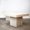 Italian Postmodern Square Travertine Side Tables attributed to Stone International, 1970s, Set of 2 4