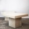 Italian Postmodern Square Travertine Side Tables attributed to Stone International, 1970s, Set of 2 10