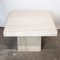 Italian Postmodern Square Travertine Side Tables attributed to Stone International, 1970s, Set of 2, Image 3