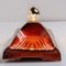 Orange and Brown Ceramic Wall Light, Germany, 1970s 11