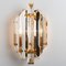 Clear Gold Glass Brass Sconces in the style of Venini, 1970s, Set of 2 7