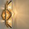 Diamond Shaped Wall Light in Crystal Glass and Brass from Venini, Italy, 1960s, Image 5