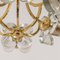 Modernist Sische Glass and Brass Chandelier attributed to J. T. Kalmar for Kalmar, 1960s, Image 9