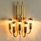 Gold Brass Wall Lights in the style of Florian Schulz, 1970s, Set of 2 9