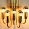 Gold Brass Wall Lights in the style of Florian Schulz, 1970s, Set of 2 10