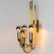 Gold Brass Wall Lights in the style of Florian Schulz, 1970s, Set of 2 12