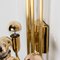 Gold Brass Wall Lights in the style of Florian Schulz, 1970s, Set of 2 15