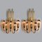 Gold Brass Wall Lights in the style of Florian Schulz, 1970s, Set of 2, Image 8