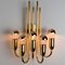 Gold Brass Wall Lights in the style of Florian Schulz, 1970s, Set of 2 6