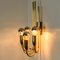 Gold Brass Wall Lights in the style of Florian Schulz, 1970s, Set of 2 13