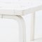 White Lacquered Benches by Alvar Aalto from Artek, 1970s, Set of 2 15