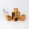 Modular Wooden Cubes, 1970s, Set of 10 3