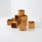 Modular Wooden Cubes, 1970s, Set of 10 1