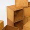 Modular Wooden Cubes, 1970s, Set of 10 10