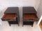 Industrial Leather Bedside Tables with Drawers, Set of 2 7