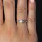 French Diamond Cultured Pearl 18 Karat White Gold Ring, 1950s 11
