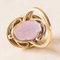 Vintage 14k Yellow Gold Amethyst Cocktail Ring, 70s, Image 9