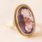 Vintage Amethyst Cocktailring aus 14 Karat Gelbgold, 70er 8