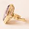 Vintage 14k Yellow Gold Amethyst Cocktail Ring, 70s, Image 4