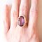 Vintage 14k Yellow Gold Amethyst Cocktail Ring, 70s 12