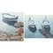 Bosch, Studies of Fishing Boats, Oil Paintings, Framed, Set of 2 1