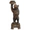 Large Wooden Black Forest Bear Flower Stand, 1900s 1