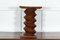 Mesa pedestal francesa Mid-Century con sacacorchos de olmo, Imagen 6