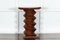 Mid-Century French Elm Corkscrew Pedestal Table 3