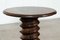 Mid Century French Elm Corkscrew Pedestal Table, Image 11