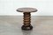 Mid Century French Elm Corkscrew Pedestal Table 3