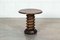 Mid Century French Elm Corkscrew Pedestal Table, Image 3