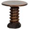 Mid Century French Elm Corkscrew Pedestal Table, Image 1
