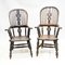Windsor Armchairs His and Hers in Oak, 1860s, Set of 2 1