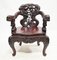 Carved Japanese Desk and Chair, 1880s 14