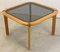 Mid-Century Coffee Table with Smoked Glass Top, Image 1