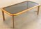 Mid-Century Coffee Table with Smoked Glass Top 2