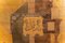 Biombo de madera pirografiada con monograma del mercado bretón, Imagen 11
