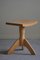 Mid-Century Modern Danish Swivel Tripod Stool in Elm, 1970s 10