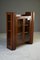 Walnut Glazed Bookcase, 1930s 2