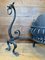 Large Gothic Wrought Iron Fire Grate, 1850s 12