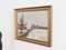 Artista scandinavo, The Winterscape, anni '60, Olio su tela, Incorniciato, Immagine 3