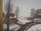 Scandinavian Artist, The Winterscape, 1960s, Oil on Canvas, Framed, Image 13