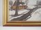 Artista scandinavo, The Winterscape, anni '60, Olio su tela, Incorniciato, Immagine 7