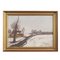 Artista scandinavo, The Winterscape, anni '60, Olio su tela, Incorniciato, Immagine 1
