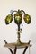 Art Nouveau Table Lamp with Murano Glass Lampshade, 1920s 12