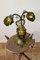 Jugendstil Tischlampe mit Lampenschirm aus Muranoglas, 1920er 7