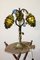 Jugendstil Tischlampe mit Lampenschirm aus Muranoglas, 1920er 2
