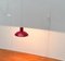 Mid-Century Danish Red Model 728 Pendant Lamp from Horn, 1960s 8